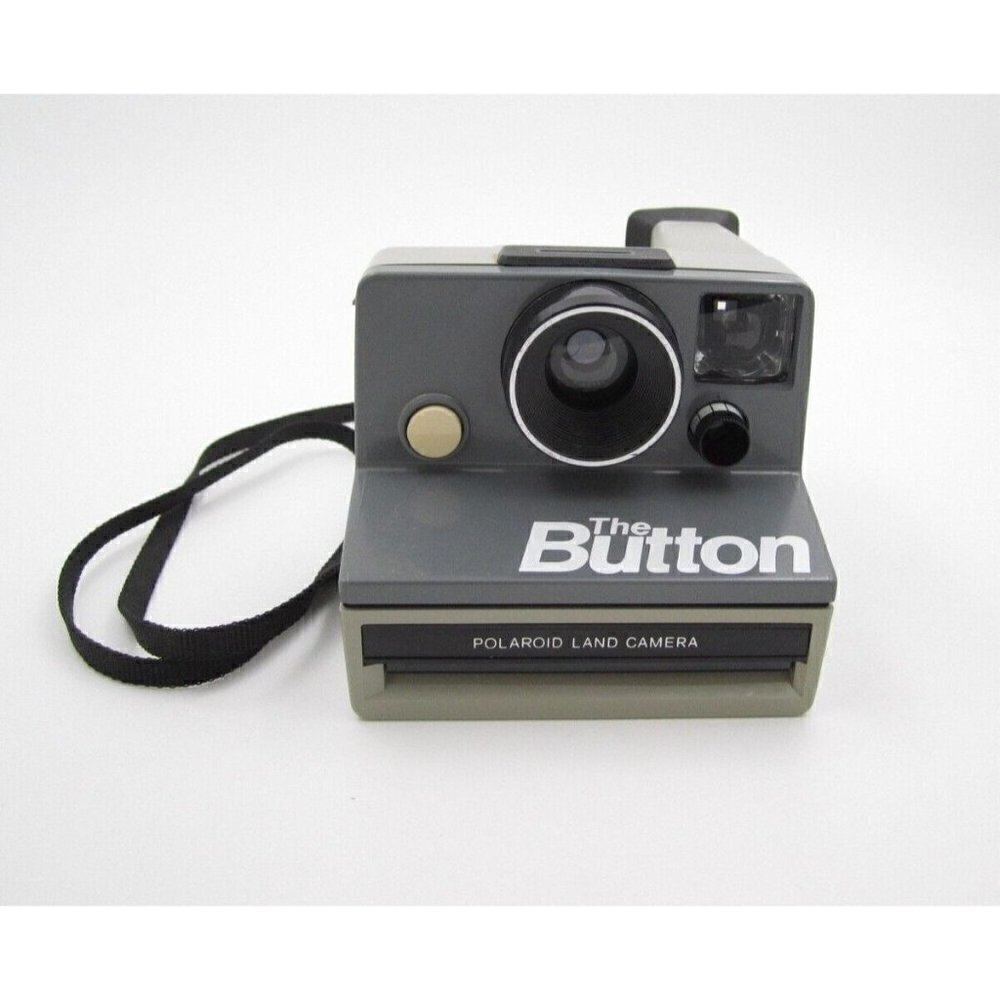 Vintage Polaroid Land Instant Camera The Button Postcard (W1) Tested/Working